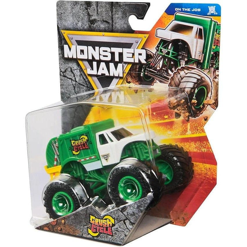 Monster Jam - 1:64 Diecast Truck - Series 42 - On The Job - Crush Cycle 778988553480