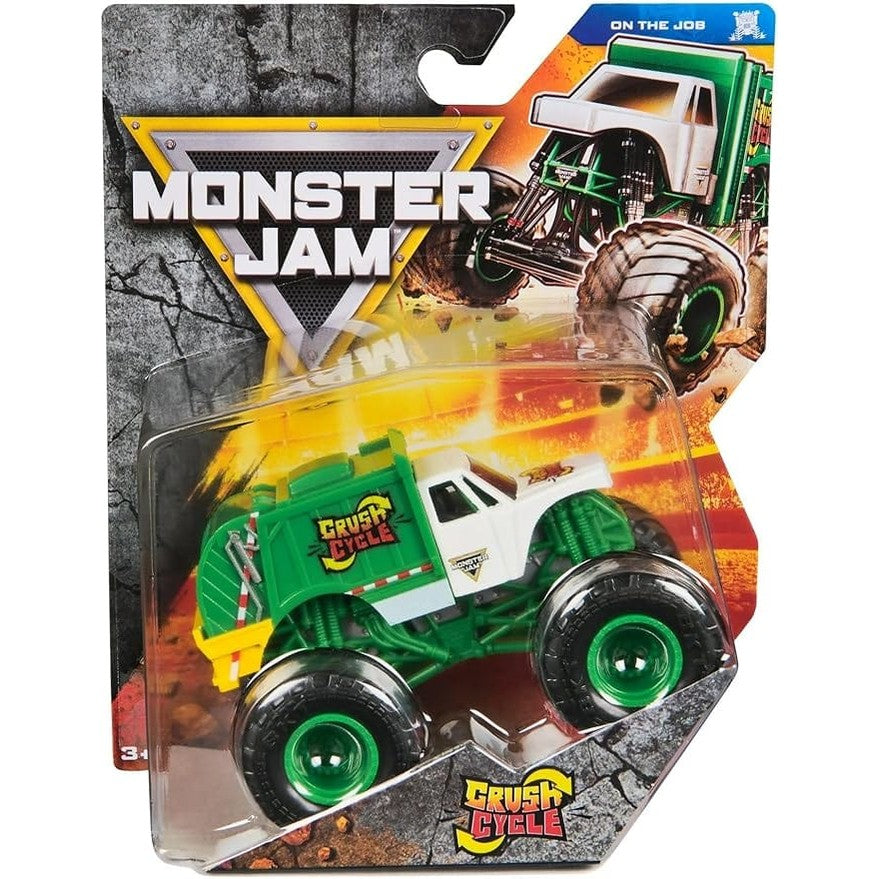 Monster Jam - 1:64 Diecast Truck - Series 42 - On The Job - Crush Cycle 778988553480