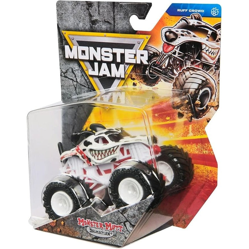 Monster Jam - 1:64 Diecast Truck - Series 42 - Ruff Crowd - Monster Mutt Dalmatian 778988553480