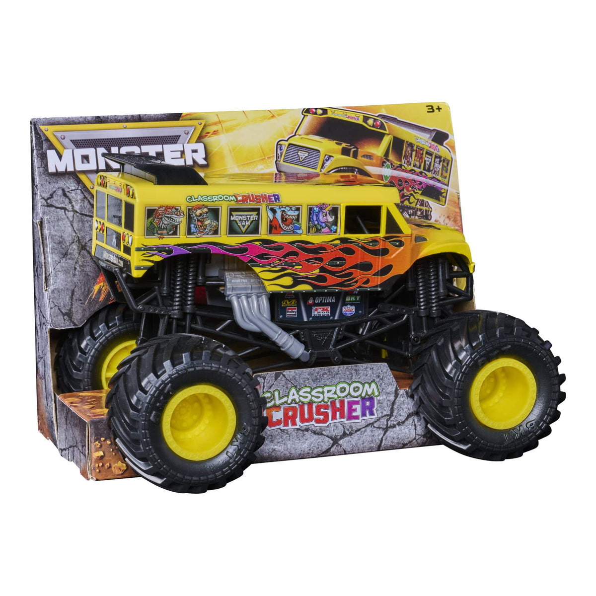 Monster Jam Classroom Crusher 1:24 Die-Cast Monster Truck 681147147003