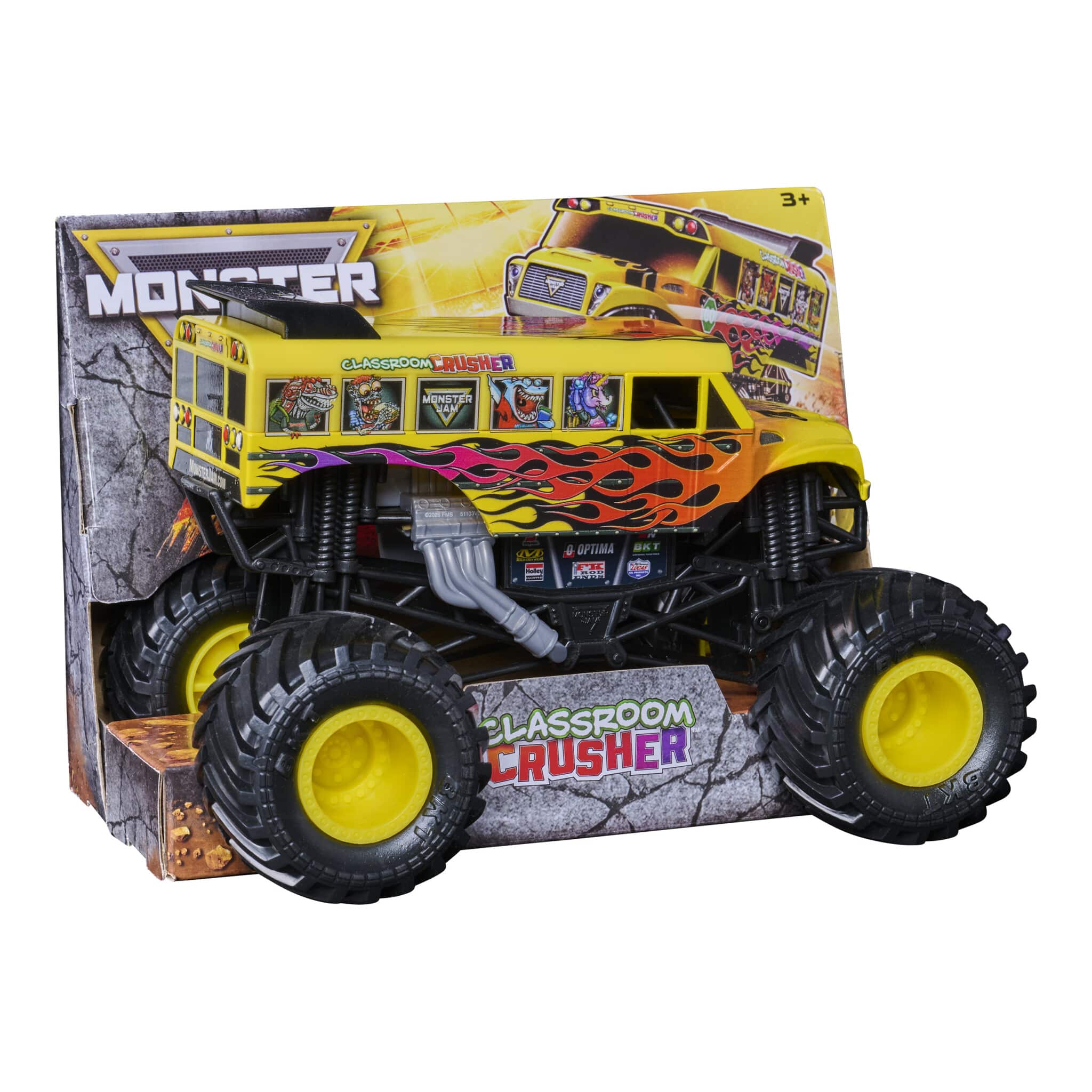Monster Jam Classroom Crusher 1:24 Die-Cast Monster Truck 681147147003