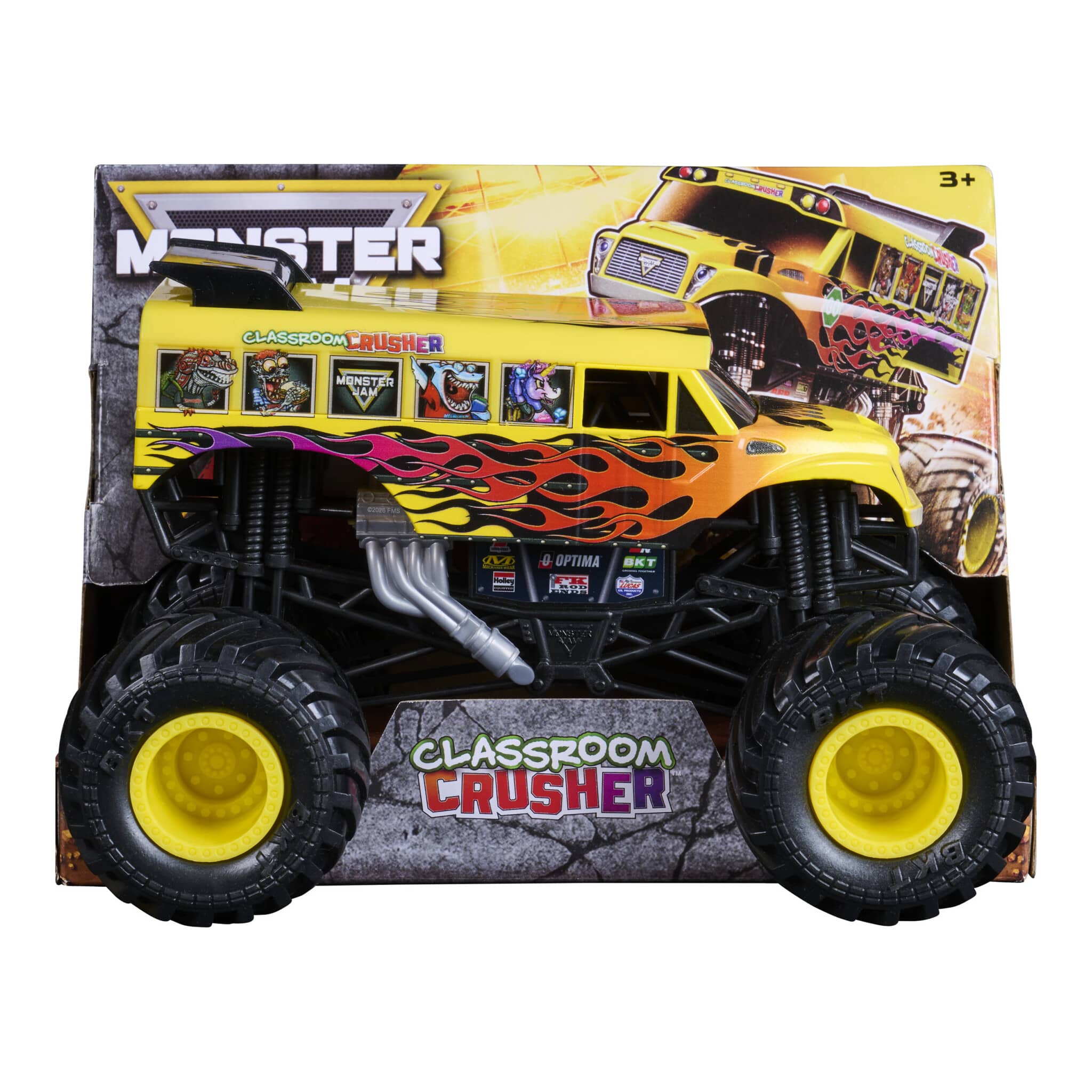 Monster Jam Classroom Crusher 1:24 Die-Cast Monster Truck 681147147003
