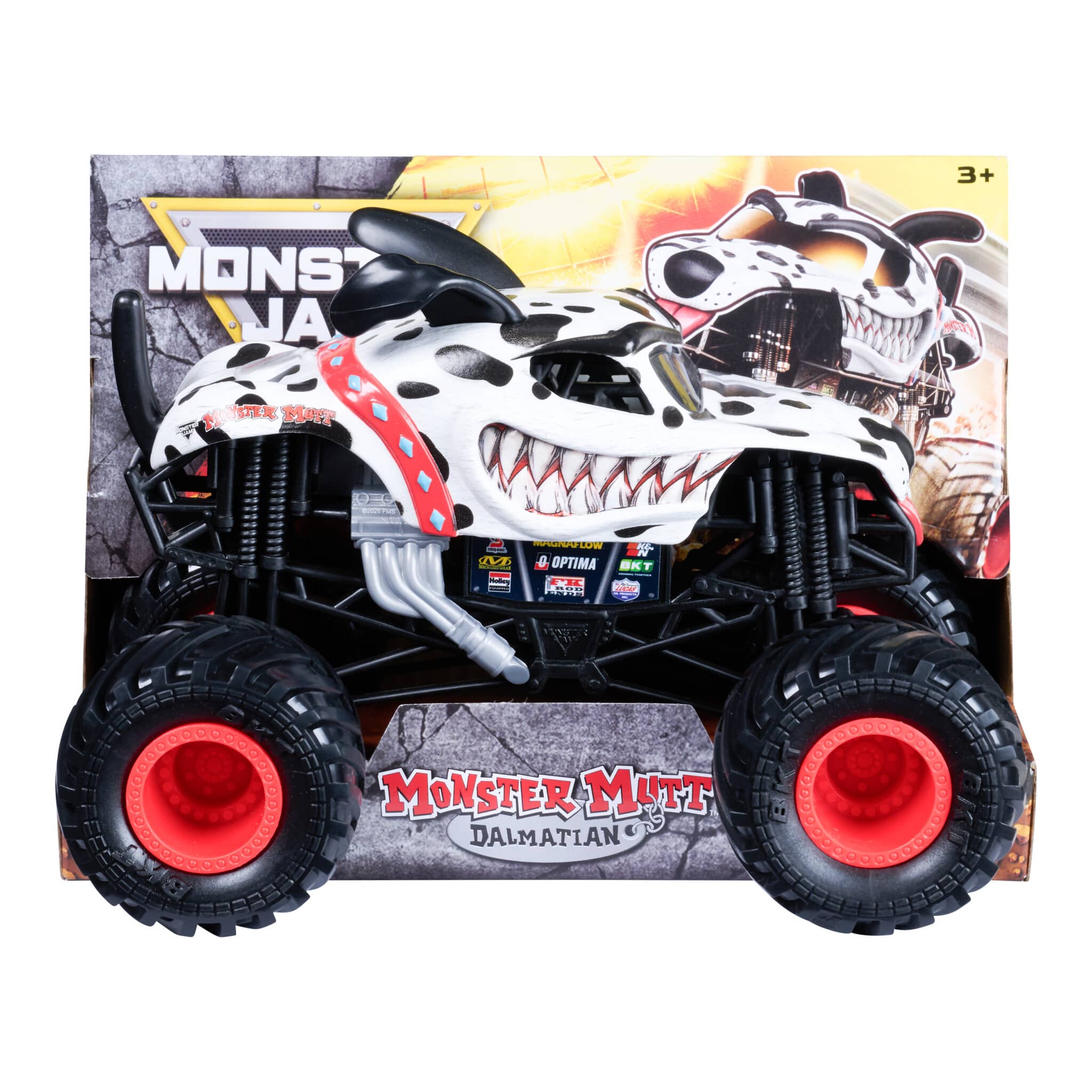 Monster Jam Monster Mutt Dalmatian 1:24 Die-Cast Monster Truck