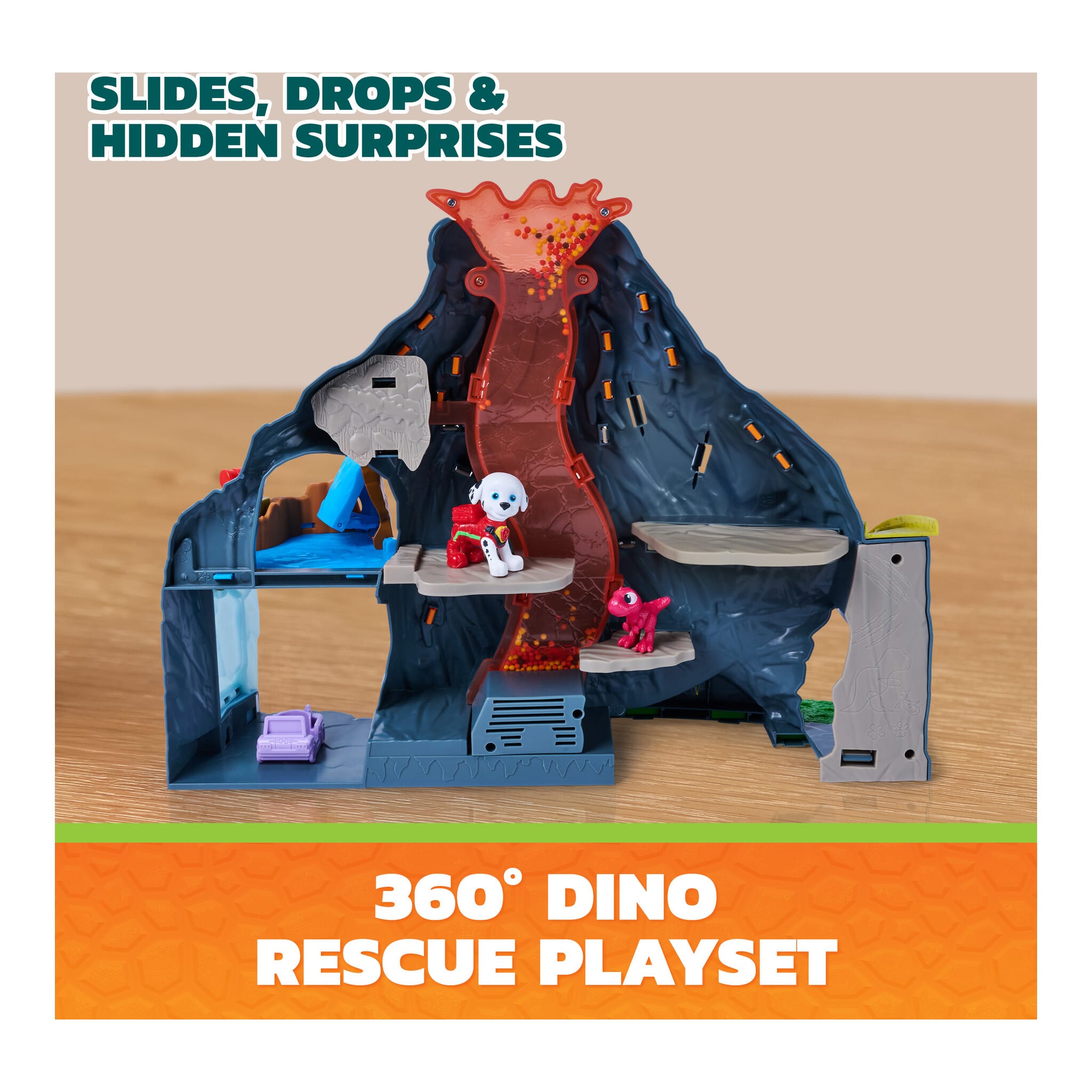 PAW Patrol The Dino Movie Super Lava Blast Volcano Playset 681147120419