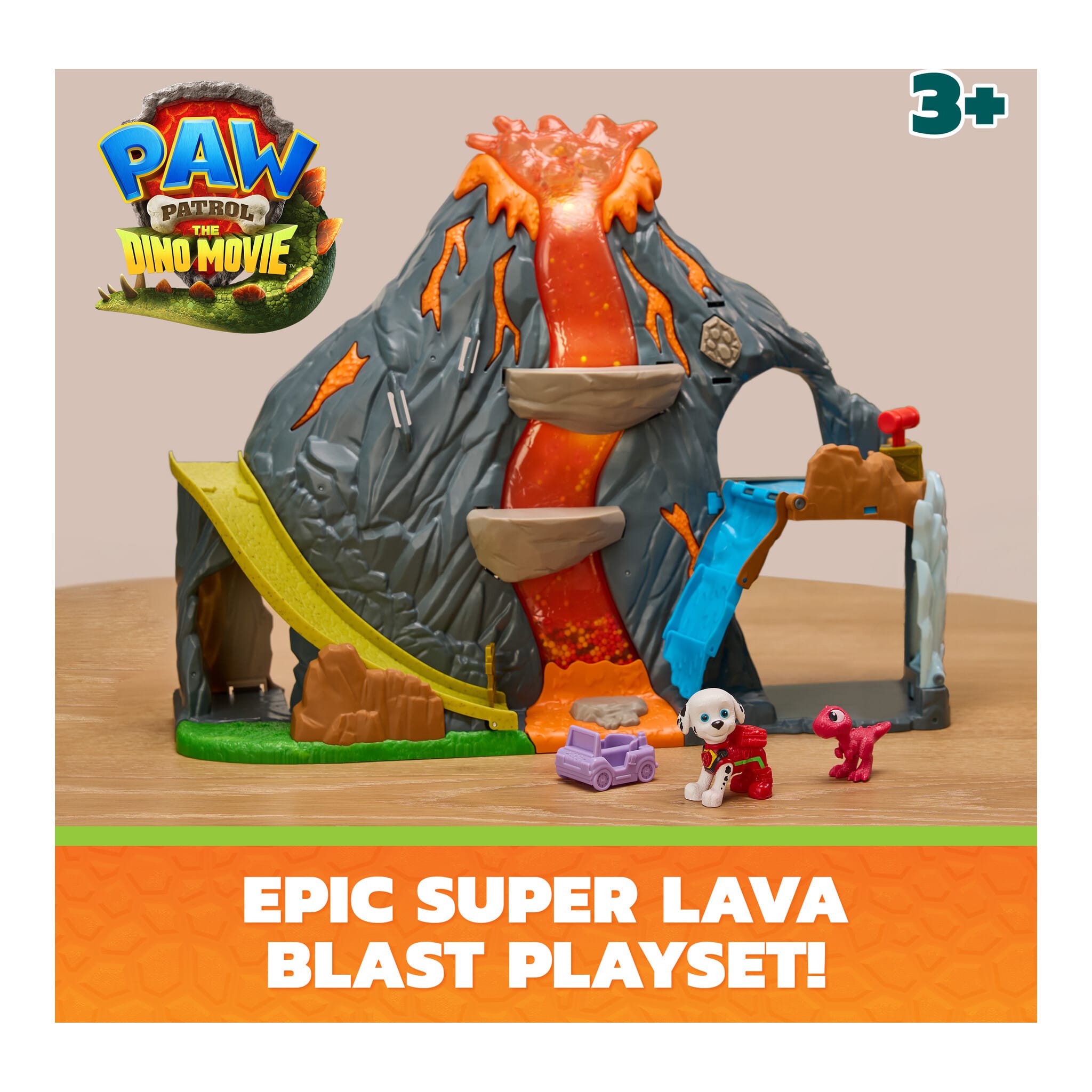PAW Patrol The Dino Movie Super Lava Blast Volcano Playset 681147120419