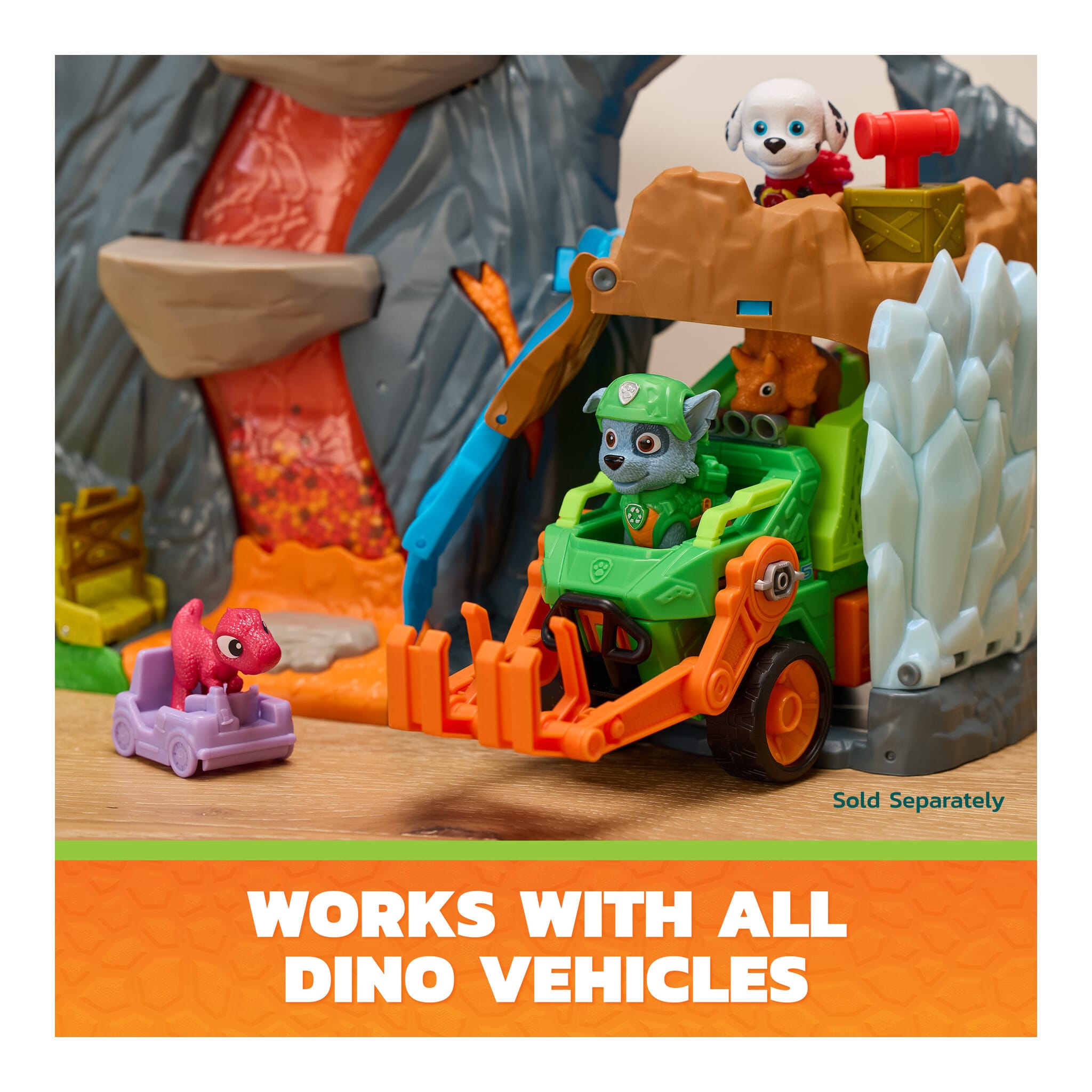 PAW Patrol The Dino Movie Super Lava Blast Volcano Playset 681147120419