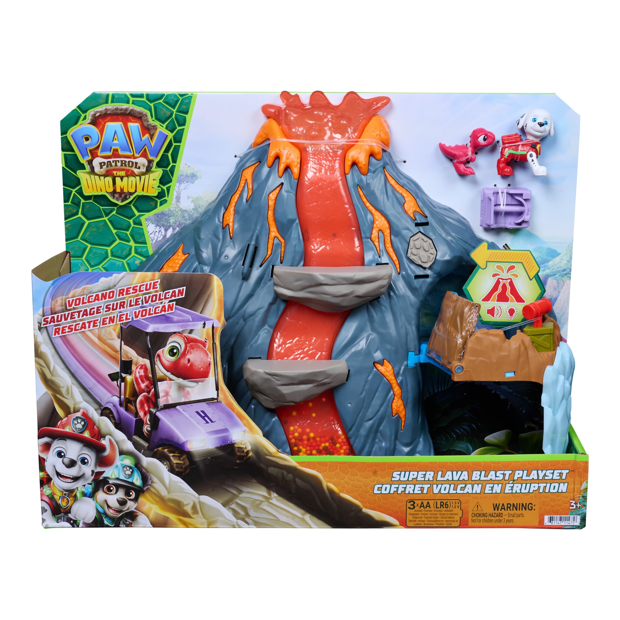 PAW Patrol The Dino Movie Super Lava Blast Volcano Playset 681147120419