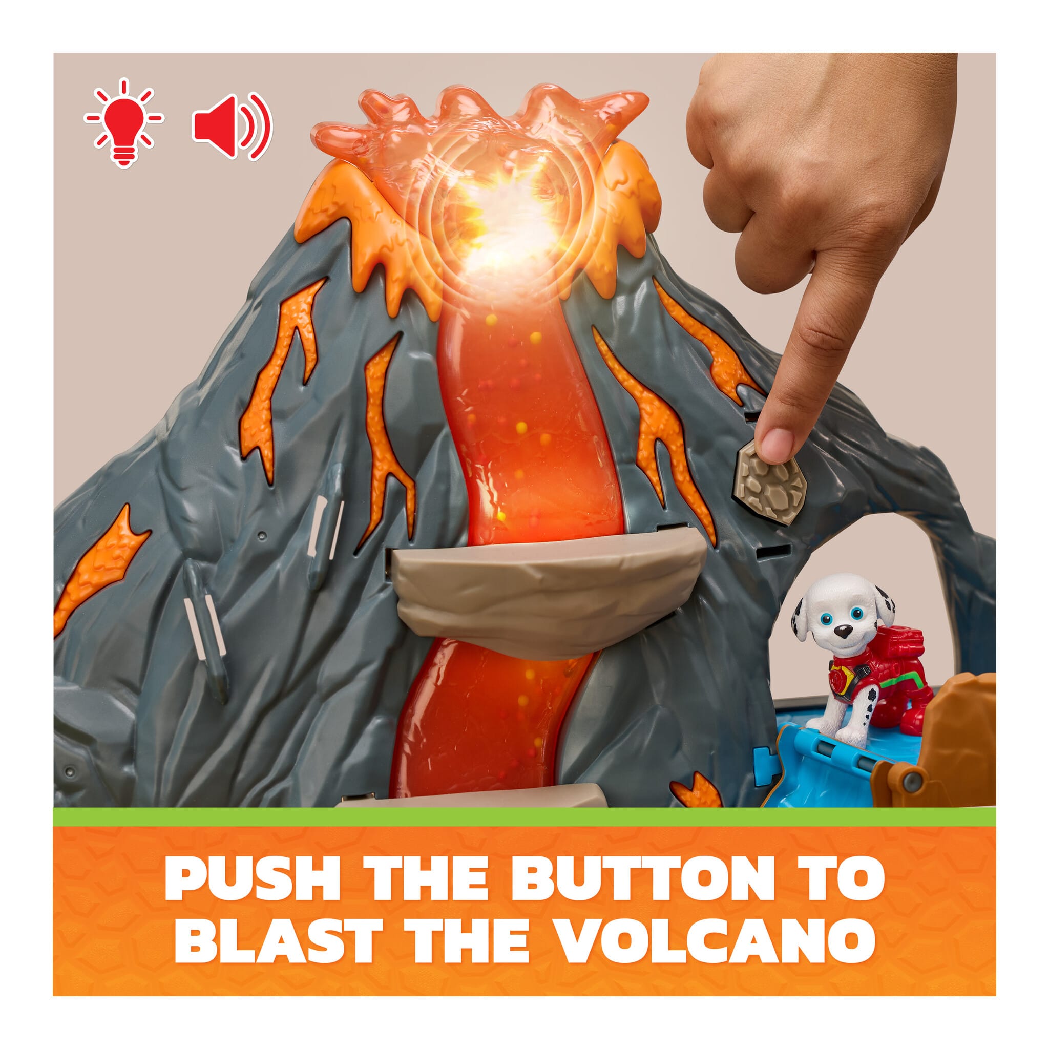 PAW Patrol The Dino Movie Super Lava Blast Volcano Playset 681147120419