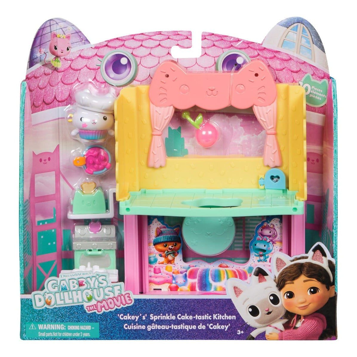 Spin Master Gabby's Dollhouse Portal Room Kitchen Playset