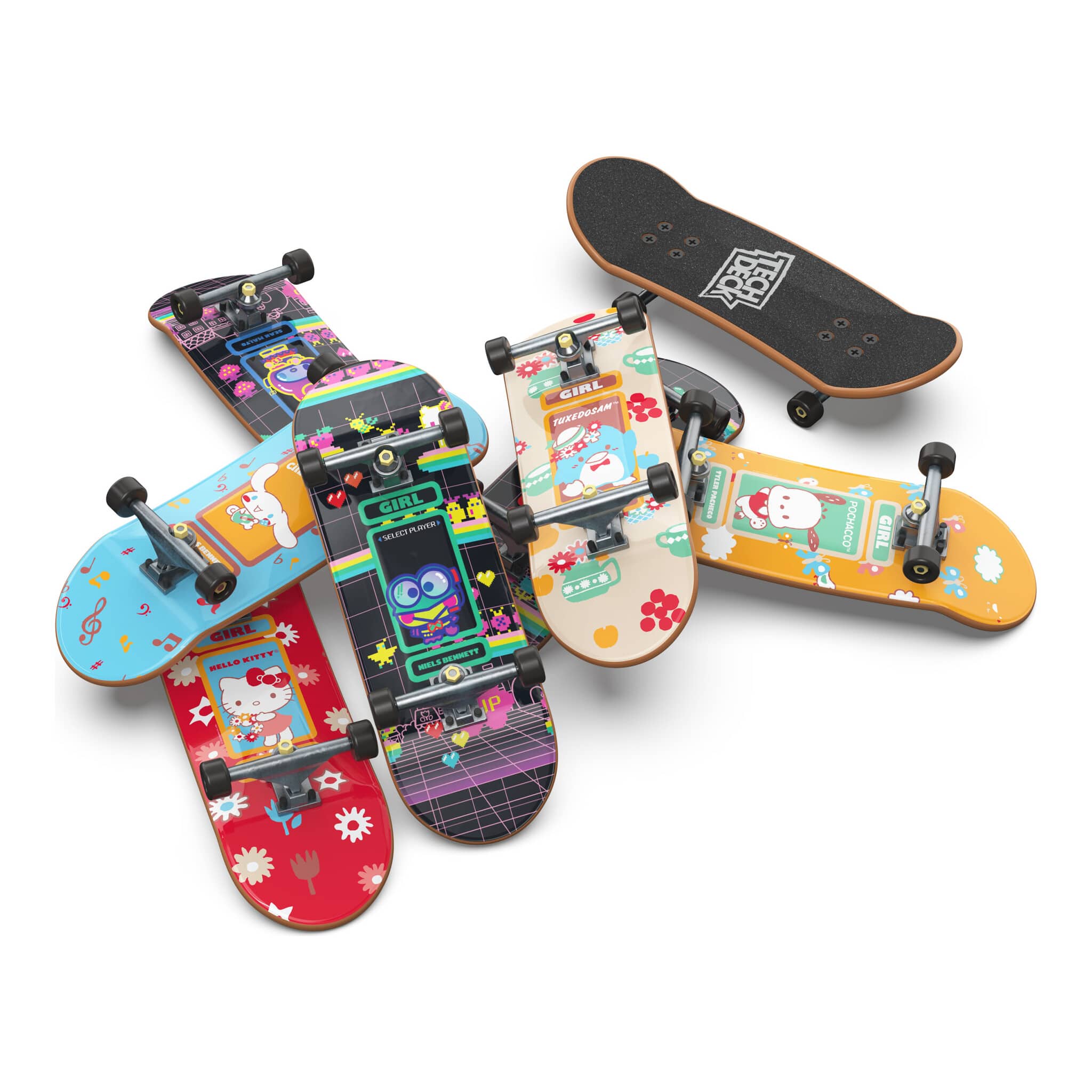 Tech Deck Hello Kitty SK8Shop Collab Pack 8-Pack Fingerboards