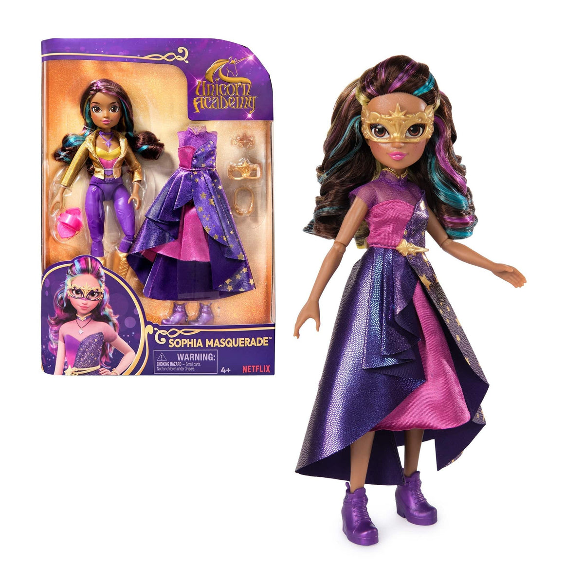 Unicorn Academy Deluxe Sophia Masquerade Doll Playset 778988454688