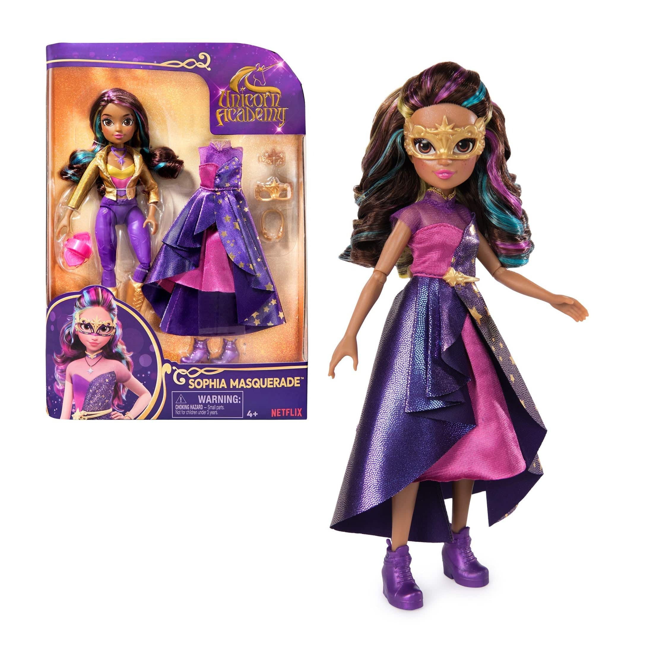 Unicorn Academy Deluxe Sophia Masquerade Doll Playset 778988454688