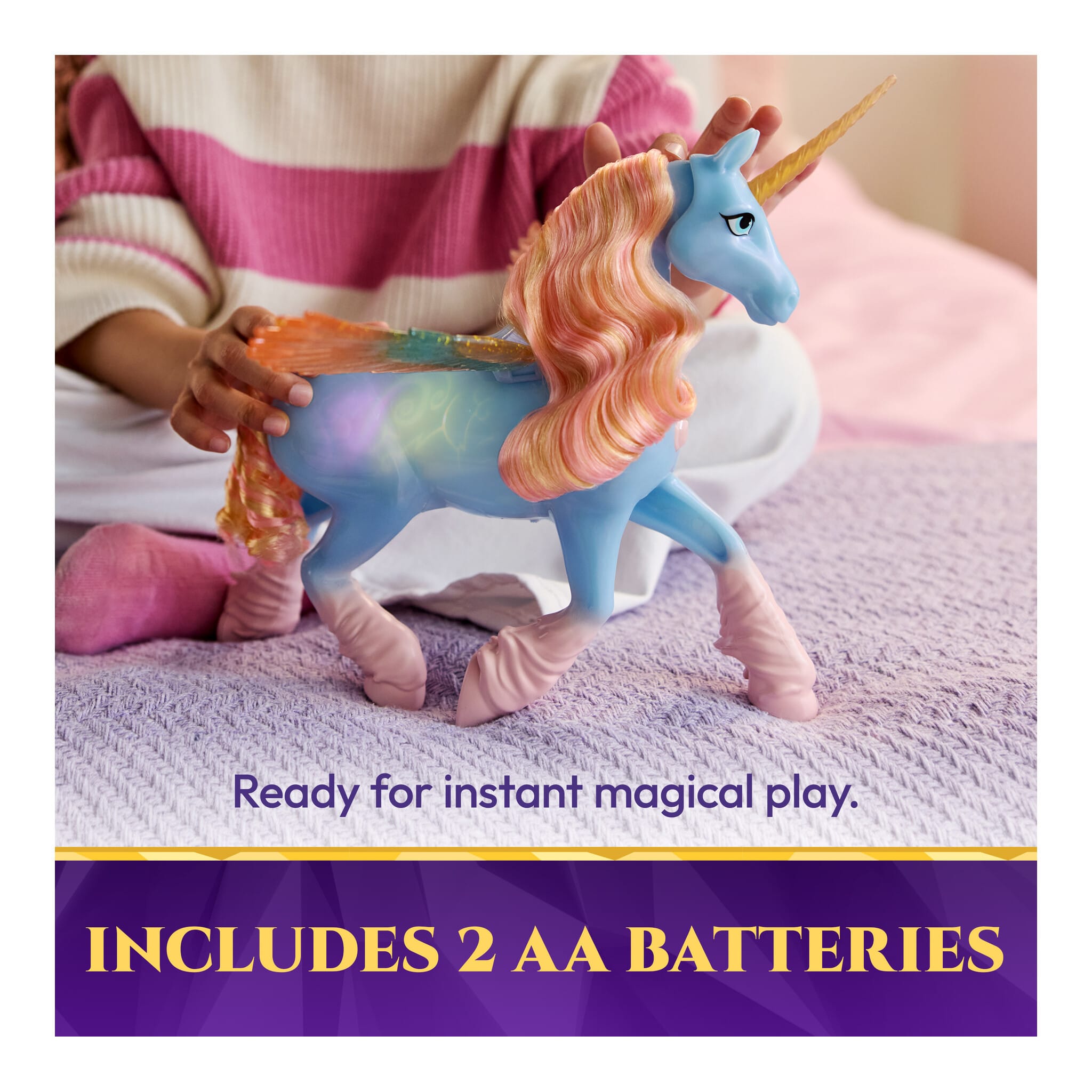 Unicorn Academy Glow Magic Skywind Interactive Unicorn with Lights and Sounds 681147120952