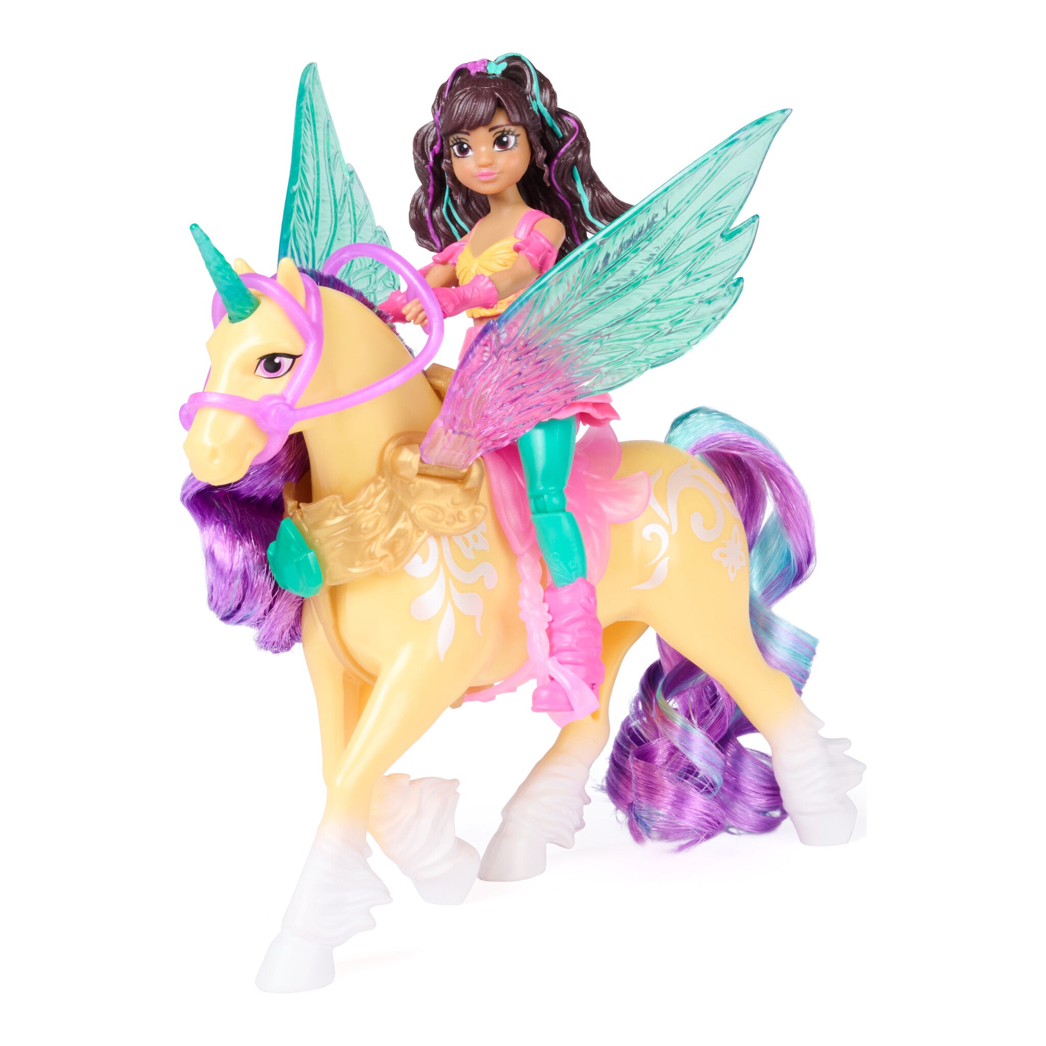 Unicorn Academy Wing Magic Ava & Leaf Doll and Unicorn Set 681147131187