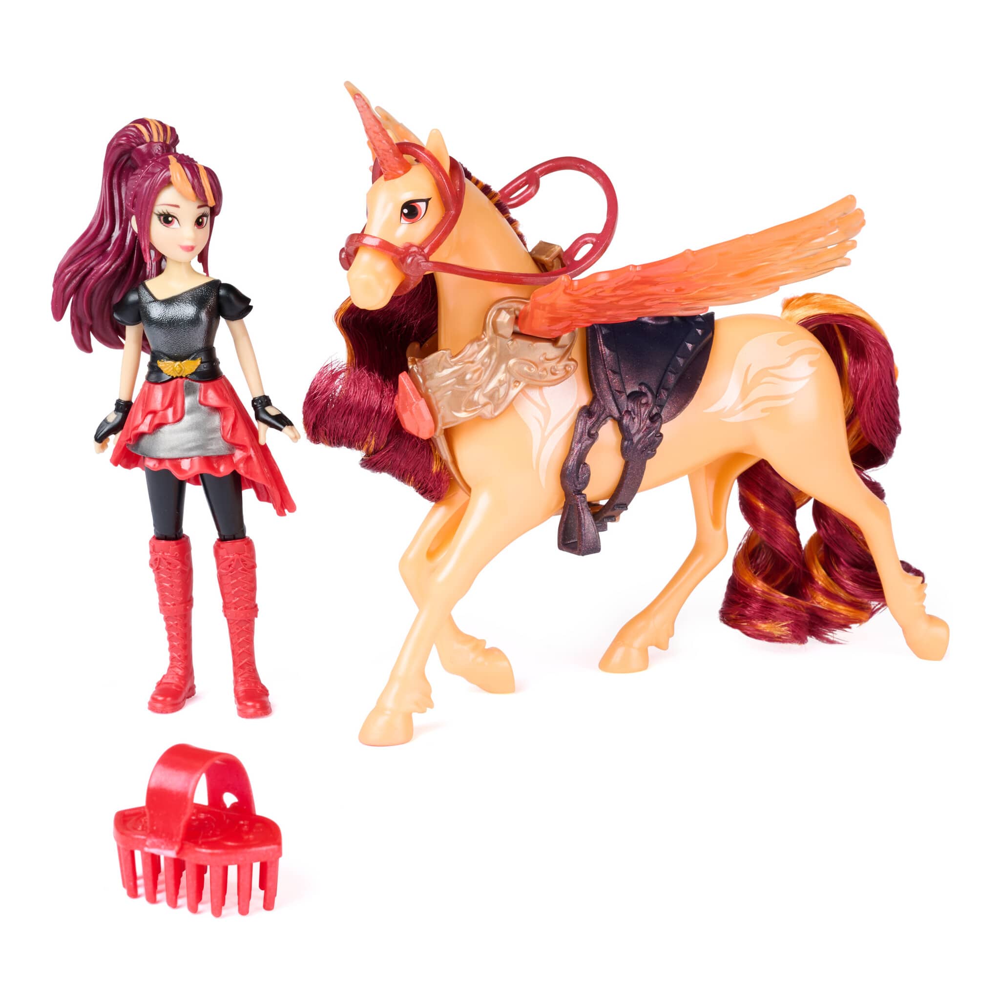 Unicorn Academy Wing Magic Valentina & Cinder Doll and Unicorn Set