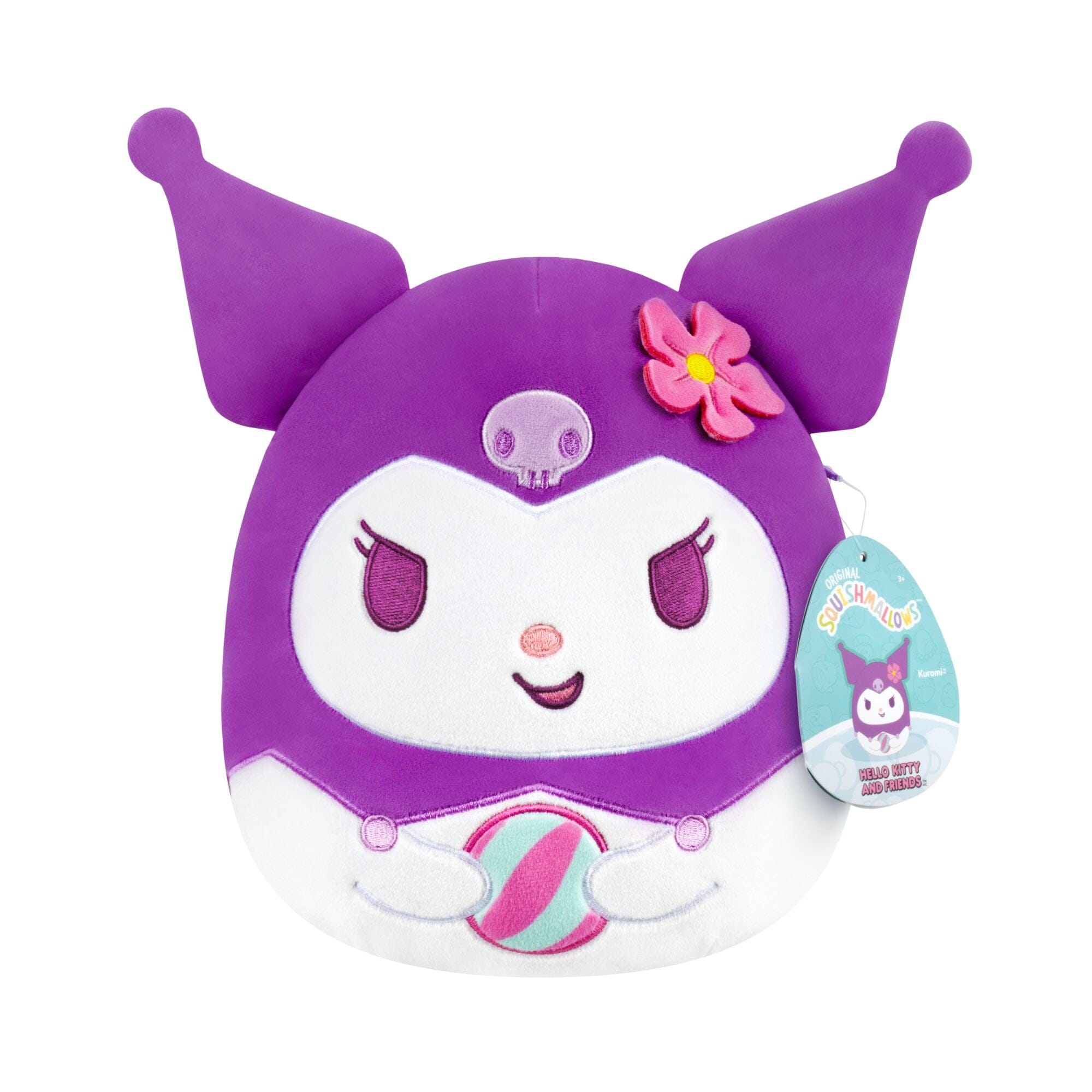 Hello Kitty and Friends Seize the Moment Squishmallow - 8-Inch Kuromi with Beachball 191726033257