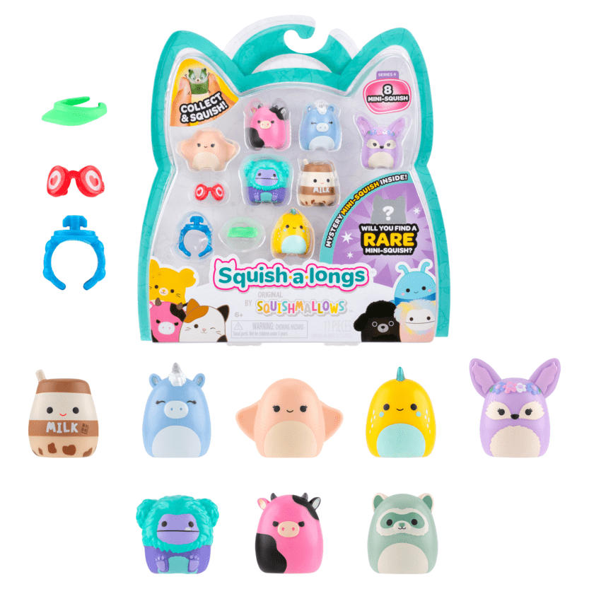 Squish-A-Longs 8 Pack Style 1 W4