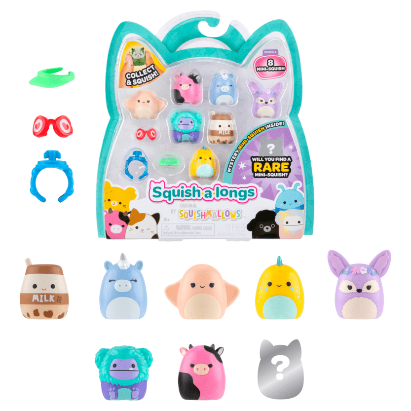 Squish-A-Longs 8 Pack Style 1 W4