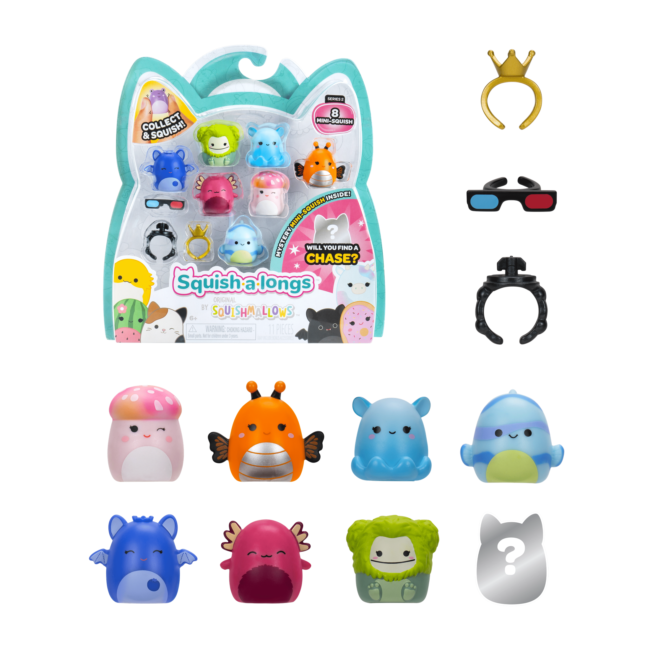 Squish-A-Longs 8 Pack Style 2 W2 191726755203
