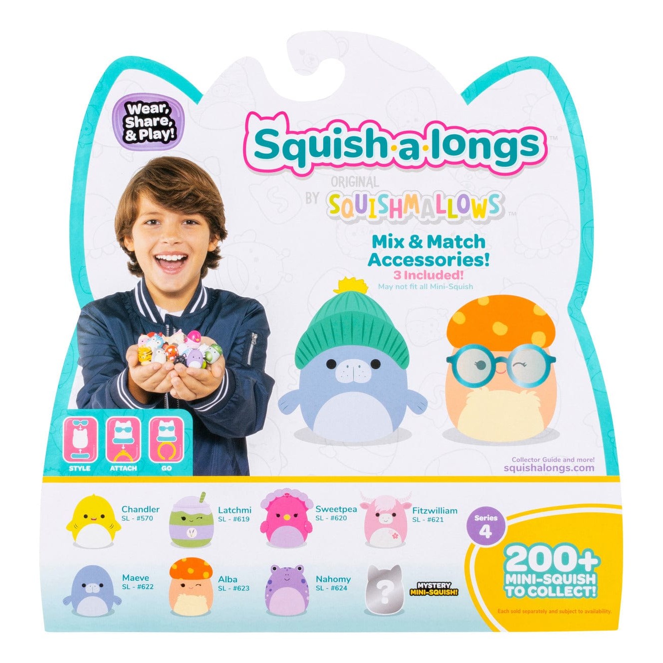 Squish-A-Longs 8 Pack Style 2 W4