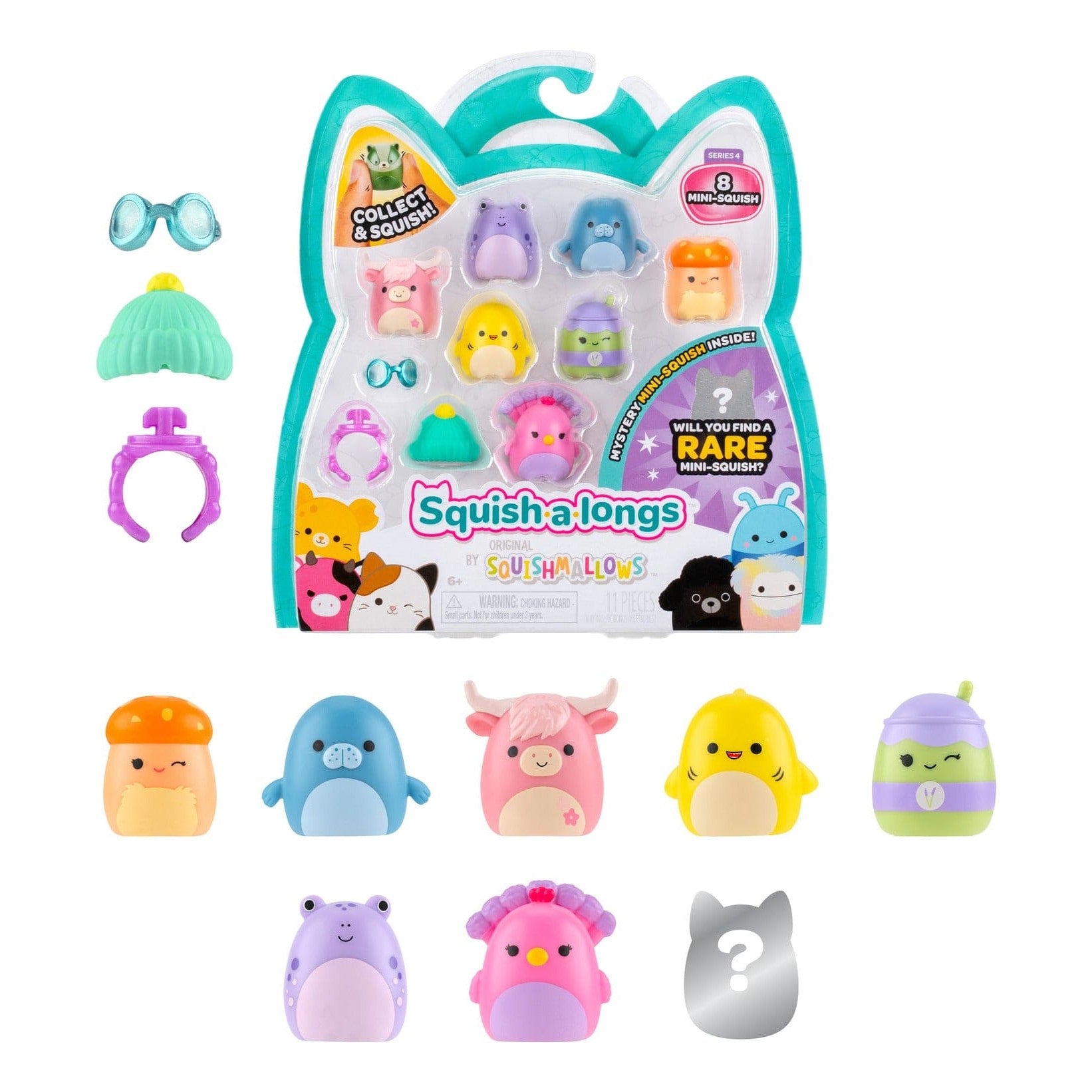 Squish-A-Longs 8 Pack Style 2 for Fun Playtime | Lennie's Toys