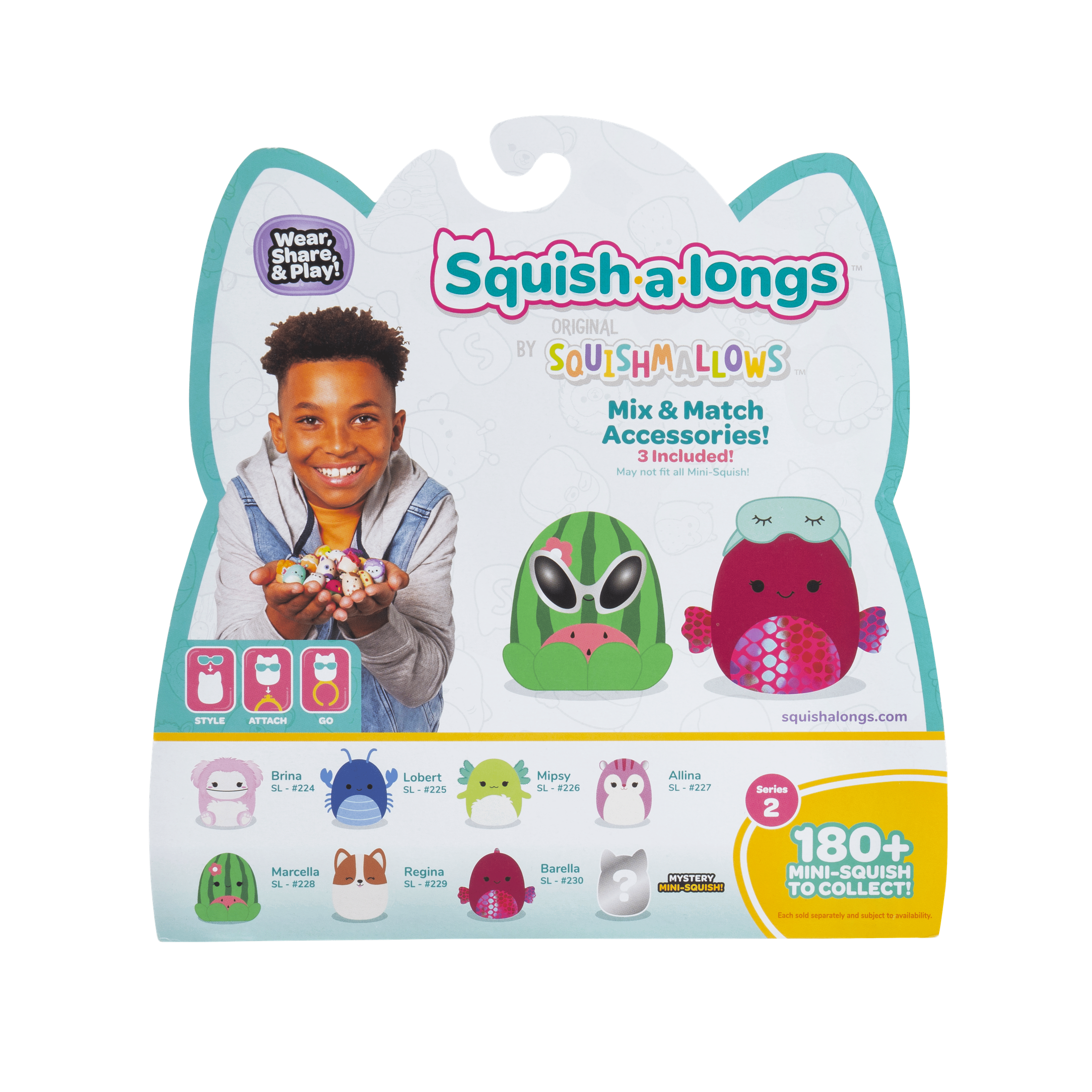Squish-A-Longs 8 Pack Style 3 W2 191726823117