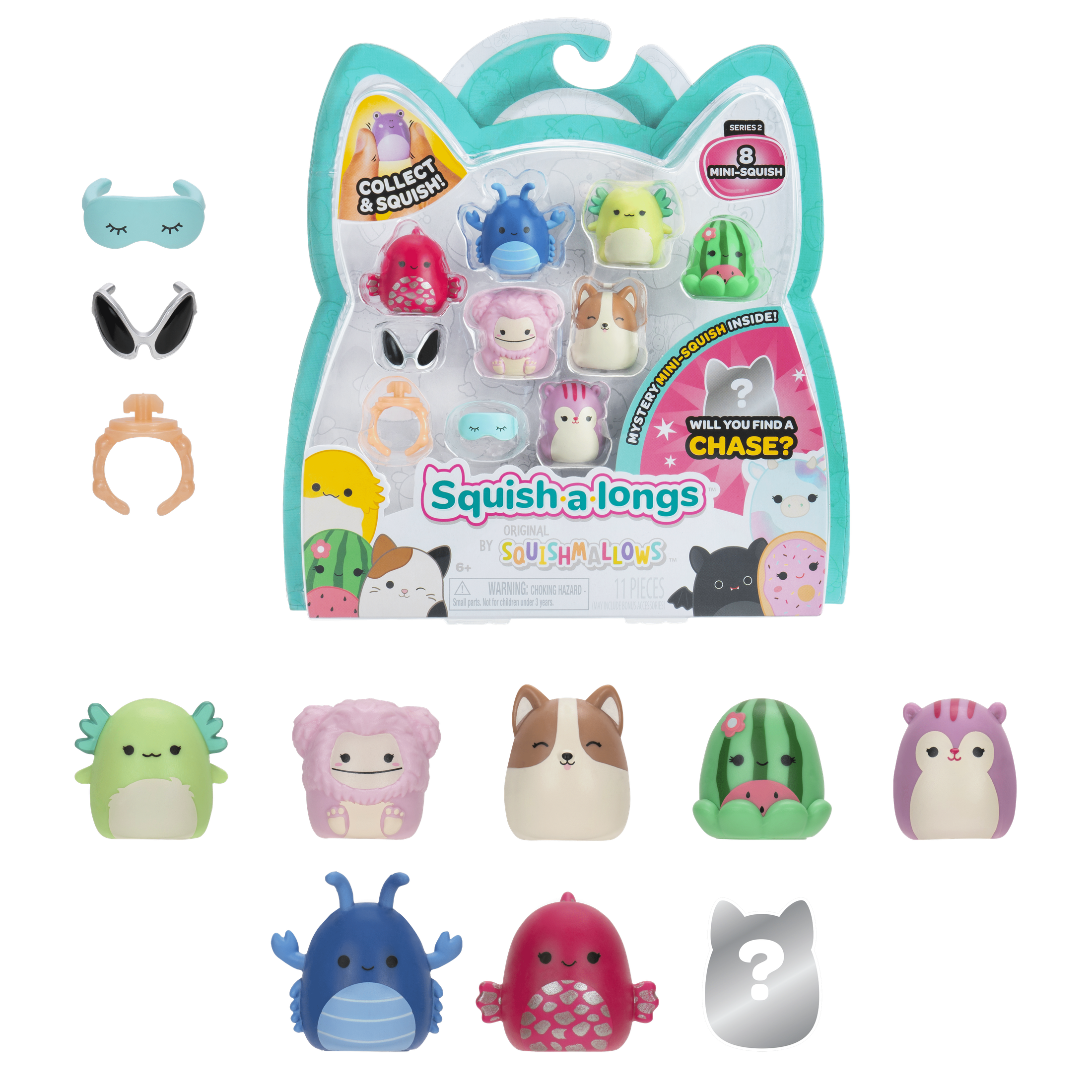 Squish-A-Longs 8 Pack Style 3 W2 191726823117