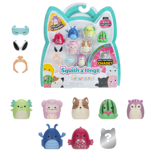 Squish-A-Longs 8 Pack Style 3 W2 191726823117