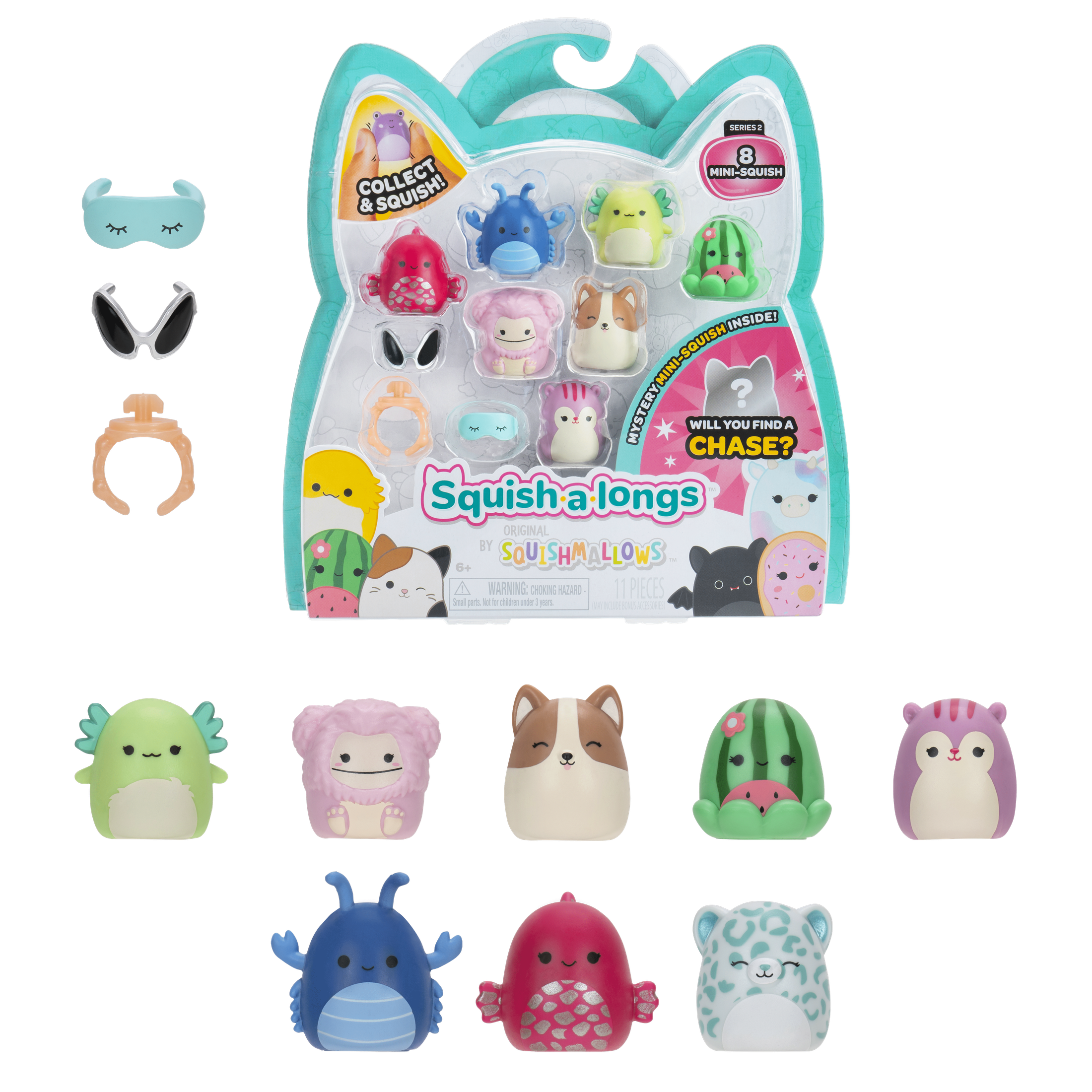 Squish-A-Longs 8 Pack Style 3 W2 191726823117