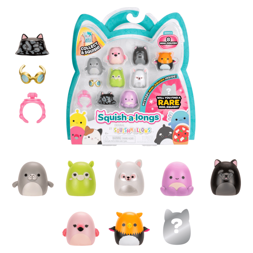 Squish-A-Longs 8 Pack Style 3 W3