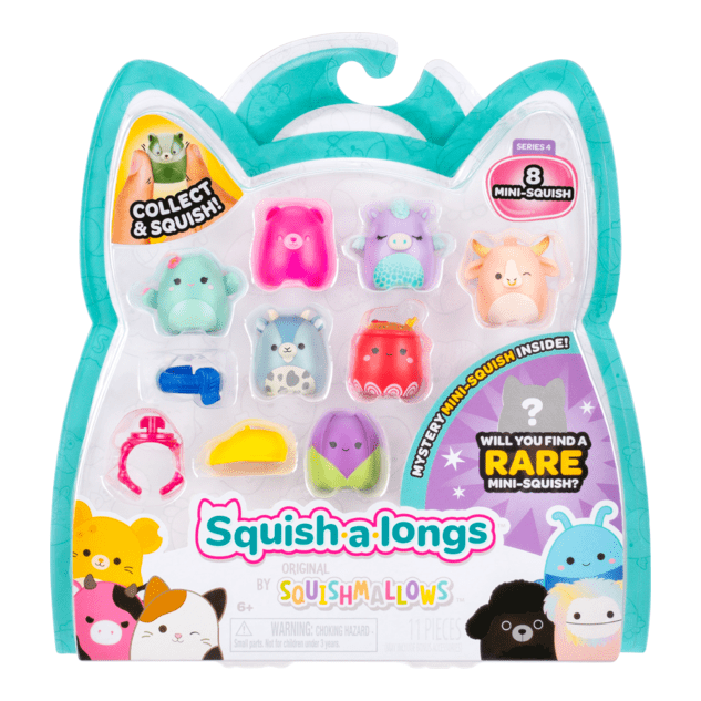 Squish-A-Longs 8 Pack Style 3 W4