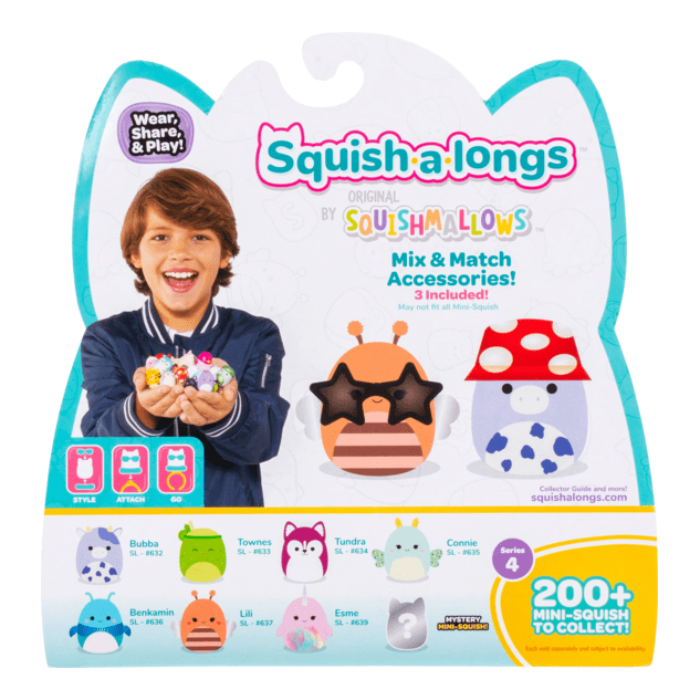 Squish-A-Longs 8 Pack Style 4 W4