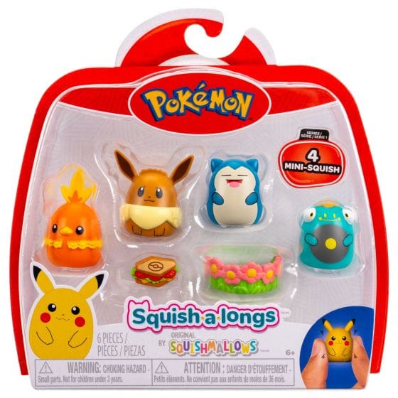 Squish-a-longs Pokemon 4 Pack (Style 1) Wave 1 191726823230