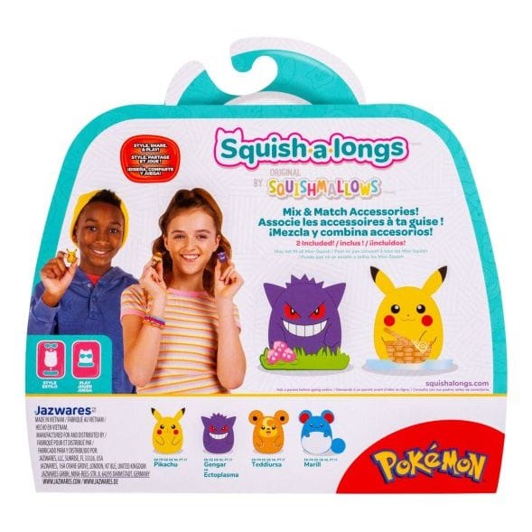 Squish-a-longs - Pokemon 4 Pack (Style 2) Wave 2 191726823247