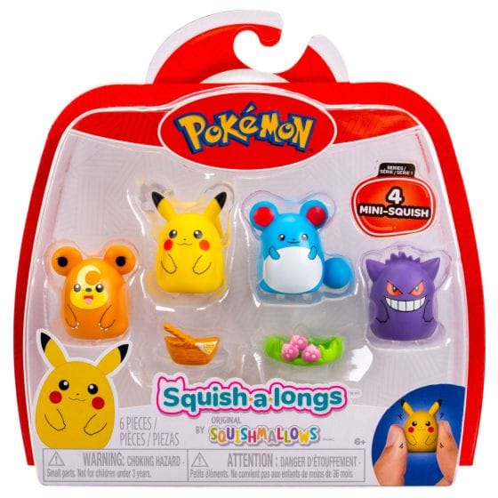 Squish-a-longs - Pokemon 4 Pack (Style 2) Wave 2 191726823247