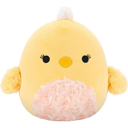 Squishmallow 7.5 Inch Easter 2025 - Aimee - Yellow Chick With Orange Swirl Fur Belly 191726854692