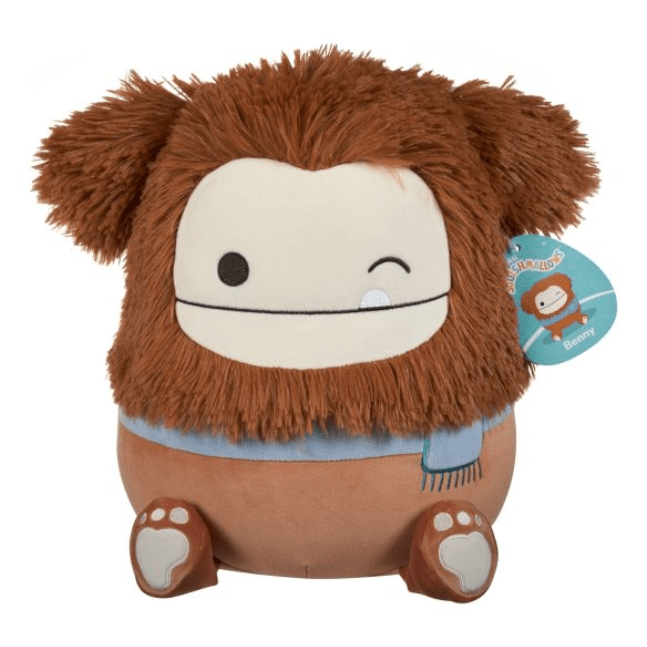 Squishmallow Kellytoy Plush 12" Benny the Winking Bigfoot 191726801139