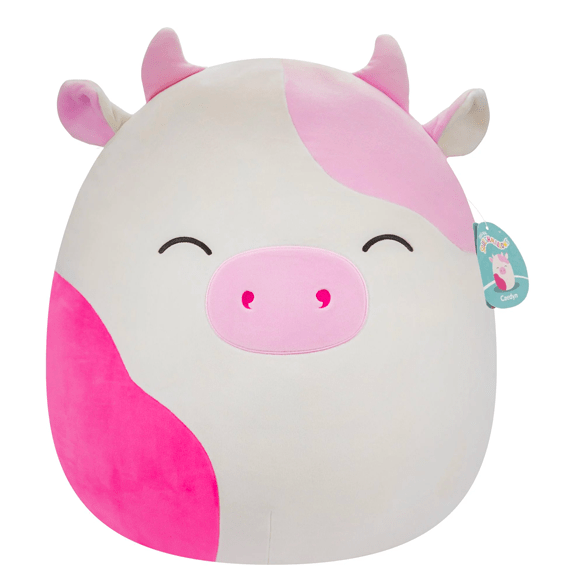 Squishmallow Kellytoy Plush 16" Caedyn the Pink Spotted Cow 196566412231