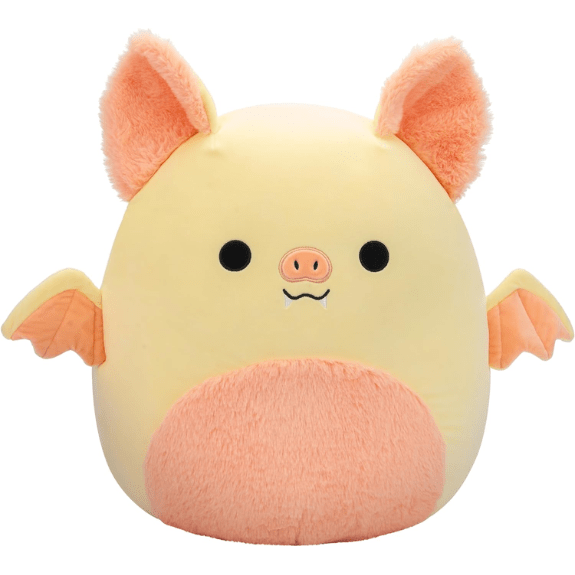 Squishmallow Kellytoy Plush 16" Meghan The Cream and Pink Bat with Fuzzy Belly 196566412354