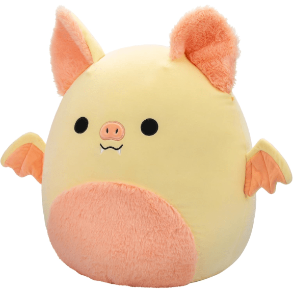 Squishmallow Kellytoy Plush 16" Meghan The Cream and Pink Bat with Fuzzy Belly 196566412354