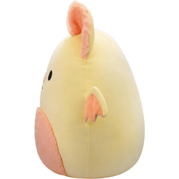 Squishmallow Kellytoy Plush 16" Meghan The Cream and Pink Bat with Fuzzy Belly 196566412354