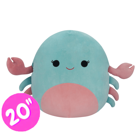 Squishmallow Kellytoy Plush 20" Isler the Pink and Mint Crab