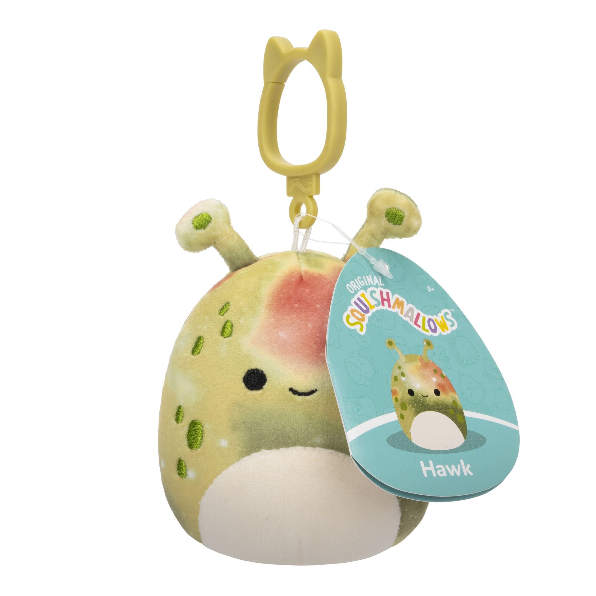 Squishmallow Kellytoy Plush 3.5" Clip On Keychain - Hawk 196566451247