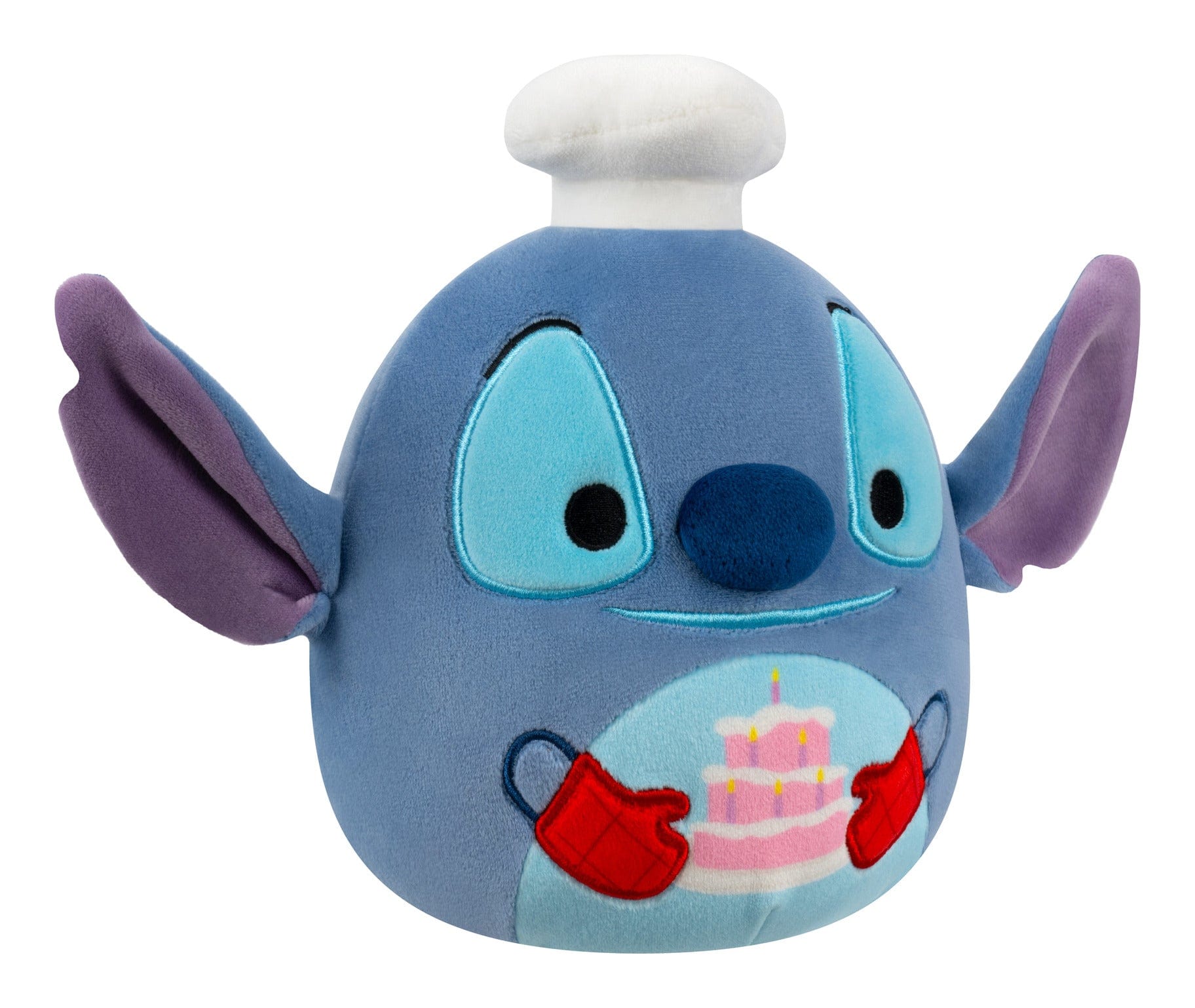 Squishmallows 10 Inch Disney Chef Stitch With Cake Plush