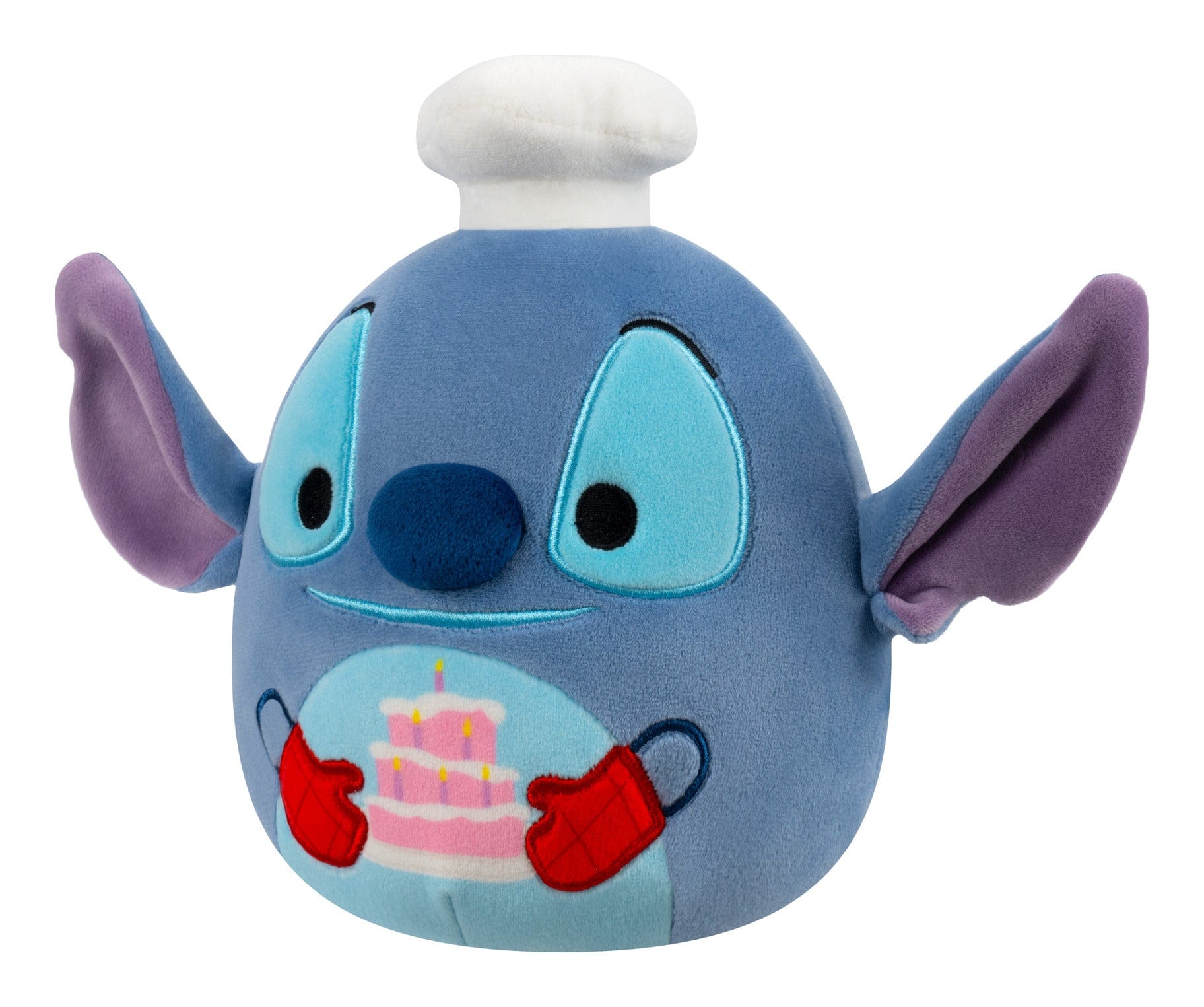 Squishmallows 10 Inch Disney Chef Stitch With Cake Plush