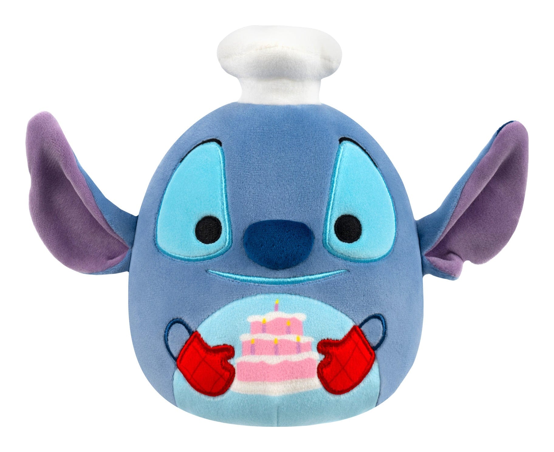 Squishmallows 10 Inch Disney Chef Stitch With Cake Plush