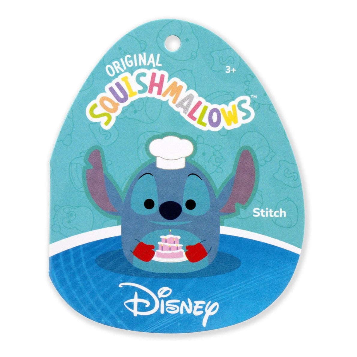 Squishmallows 10 Inch Disney Chef Stitch With Cake Plush