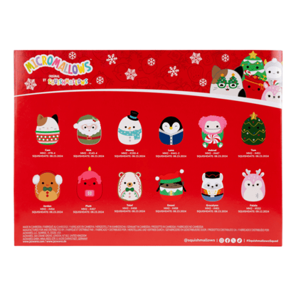 Squishmallows 12-Day Advent Calendar Plush Gift Set For Collectors