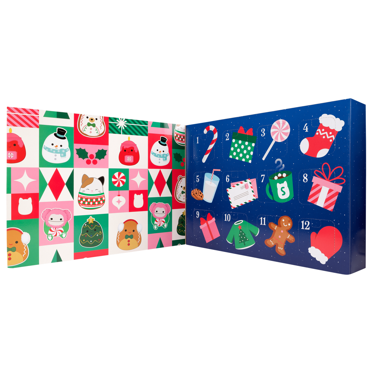 Squishmallows 12-Day Advent Calendar Plush Gift Set For Collectors