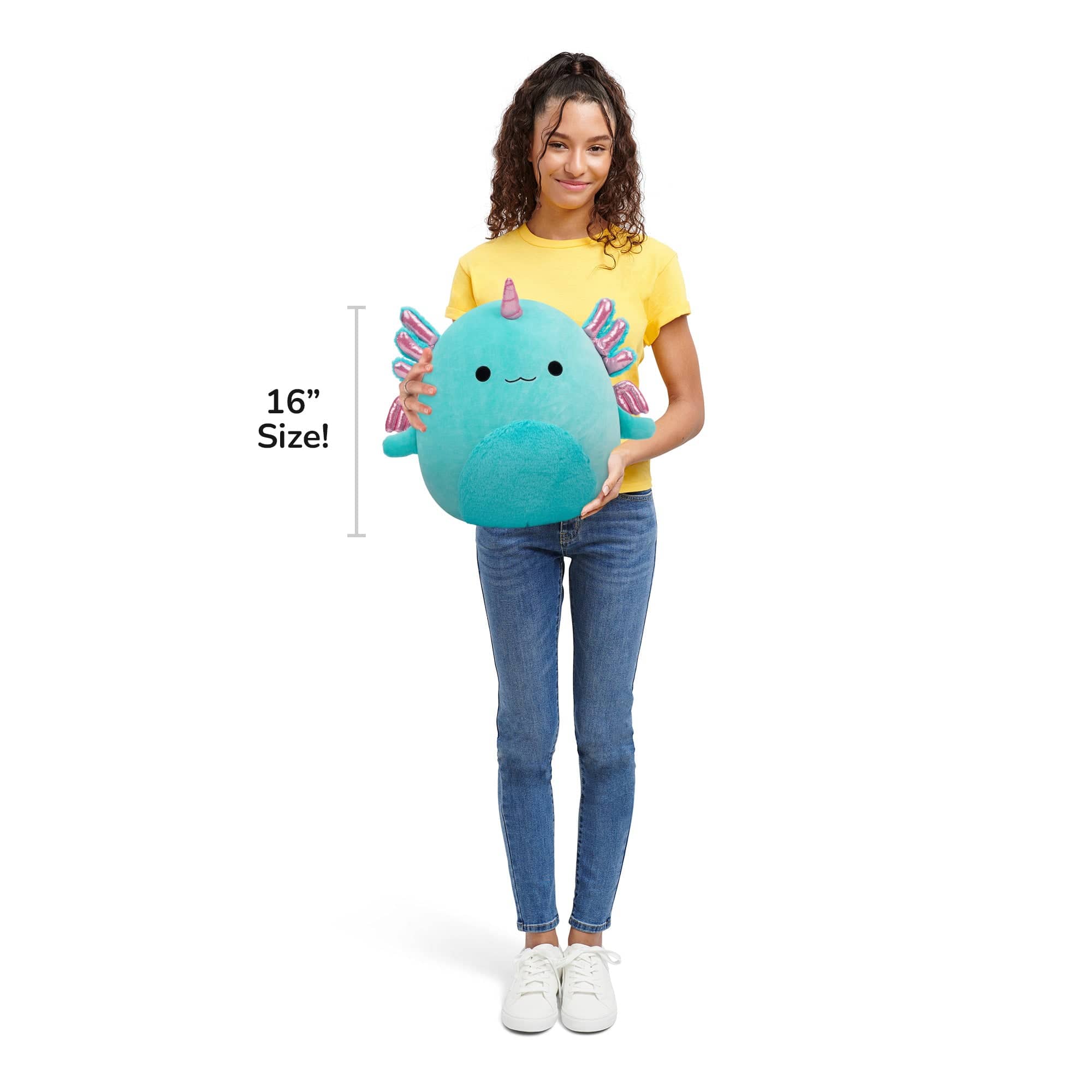 Squishmallows Bellamy the Teal Axolotl Alicorn - 16 Inch